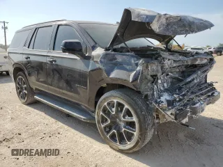 2024 Chevrolet Tahoe RST with VIN 1GNSCRKD2RR114327, listed as a Copart auction lot 50584815 with Not provided miles and Salvage title. Bid and sale history available at DreamBid. Image 4.