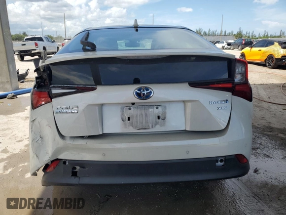 2020 Toyota Prius L Eco with VIN JTDKARFU0L3125927, listed as a Copart auction lot 63796095 with 21,895 mi miles and Salvage title. Bid and sale history available at DreamBid. Image 6.