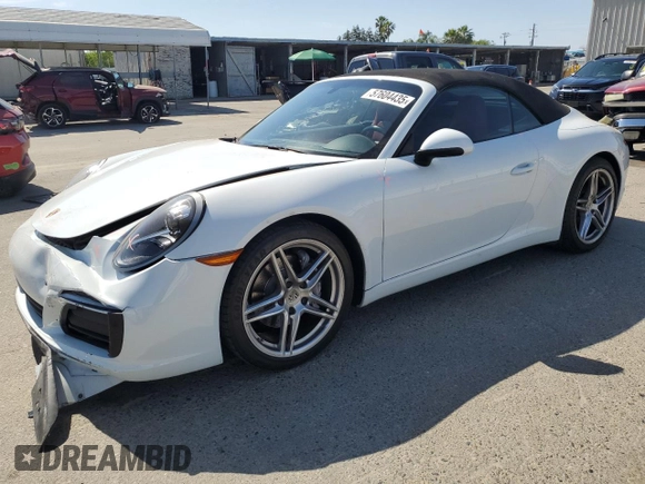 2018 Porsche 911 Carrera with VIN WP0CA2A90JS138078, listed as a Copart auction lot 57604435 with 32,841 mi miles and Salvage title. Bid and sale history available at DreamBid. Image 1.