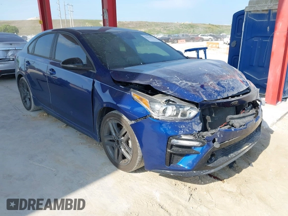 2021 Kia Forte GT-Line z VIN 3KPF34AD2ME386931, wystawiony jako IAAI lot #42333561 z przebiegiem 83 689 mil mil oraz . Historia ofert i sprzedaży dostępna na DreamBid. Obrazek 1.