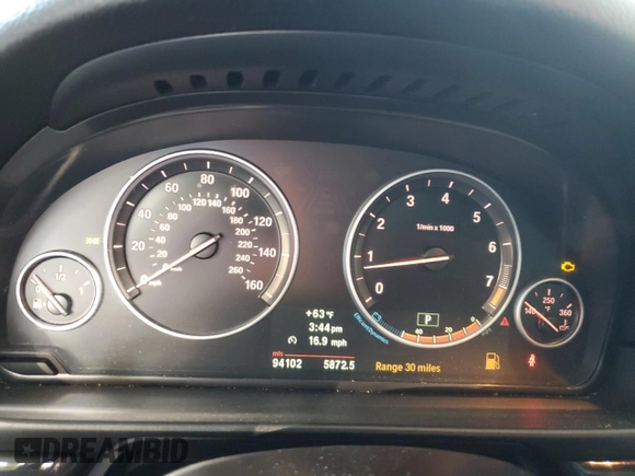 2013 BMW 5 Series 535i with VIN WBAFR7C50DC823576, listed as a Copart auction lot 82854723 with 94,102 mi miles and Clean Title. Bid and sale history available at DreamBid. Image 9.