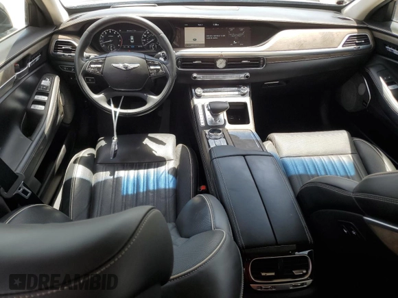 2020 Genesis G90 Ultimate with VIN KMTF54PH1LU076923, listed as a Copart auction lot 55794235 with 43,618 mi miles and Clean Title. Bid and sale history available at DreamBid. Image 8.