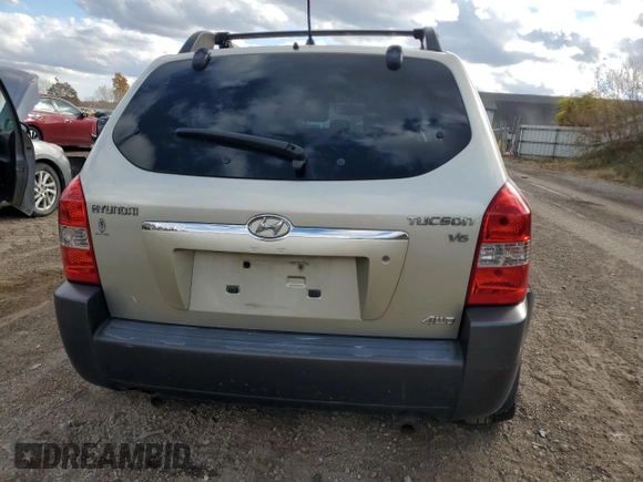 2006 Hyundai Tucson GLS with VIN KM8JN72D56U370632, listed as a Copart auction lot 76700704 with 146,277 mi miles and Clean Title. Bid and sale history available at carsss.com. Image 6.