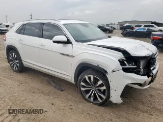 2022 Volkswagen Atlas SEL Premium R-Line with VIN 1V2FE2CA6NC220596, listed as a Copart auction lot 58773465 with 13,119 mi miles and Salvage title. Bid and sale history available at DreamBid. Image 4.