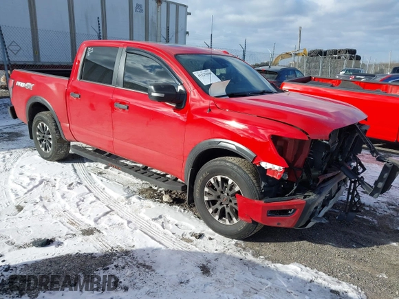 2021 Nissan Titan Pro-4X with VIN 1N6AA1ED6MN532524, listed as a IAAI auction lot 41225606 with 44,225 mi miles and . Bid and sale history available at DreamBid. Image 1.