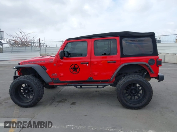 2018 Jeep Wrangler Unlimited Rubicon с VIN 1C4HJXFG4JW156506, выставлен на аукционе IAAI как лот 42246880 с пробегом 57 062 миль миль и . История ставок и продаж доступна на DreamBid. Изображение 14.
