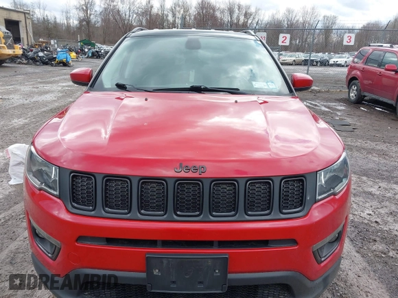 2021 Jeep Compass Altitude with VIN 3C4NJDBB3MT504477, listed as a IAAI auction lot 41886527 with 50,341 mi miles and . Bid and sale history available at DreamBid. Image 12.
