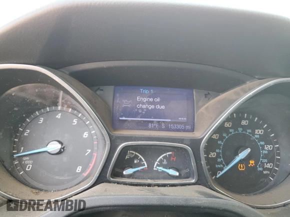 2013 Ford Focus SE with VIN 1FADP3F24DL112561, listed as a Copart auction lot 63509945 with 153,305 mi miles and Clean title. Bid and sale history available at DreamBid. Image 9.