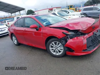 2025 Toyota Camry LE with VIN 4T1DAACK1SU048163, listed as a IAAI auction lot 41792637 with Not Provided miles and . Bid and sale history available at DreamBid. Image 13.