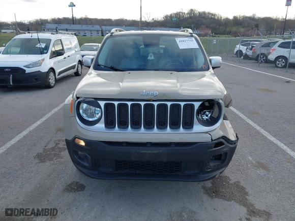 2016 Jeep Renegade Limited with VIN ZACCJADTXGPC74363, listed as a IAAI auction lot 41827735 with 105,446 mi miles. Bid and sale history available at carsss.com. Image 13.