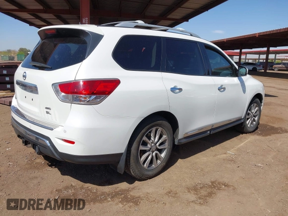 2015 Nissan Pathfinder Platinum with VIN 5N1AR2MM9FC618018, listed as a IAAI auction lot 41969749 with 182,955 mi miles and . Bid and sale history available at DreamBid. Image 4.