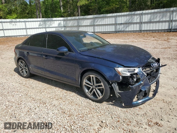 2017 Audi A3 Sedan Premium with VIN WAUB8GFF5H1026537, listed as a Copart auction lot 53865645 with 106,104 mi miles and Salvage Title. Bid and sale history available at carsss.com. Image 4.