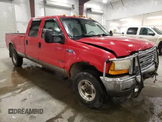 2001 Ford F-350 XL with VIN 3FTSW31F81MA31555, listed as a Copart auction lot 78912644 with 242,268 mi miles and Salvage Title. Bid and sale history available at DreamBid. Image 4.