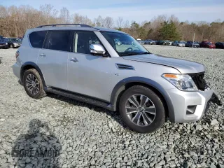2020 Nissan Armada SL with VIN JN8AY2ND0L9110586, listed as a Copart auction lot 50541765 with 87,251 mi miles and Salvage Title. Bid and sale history available at carsss.com. Image 4.