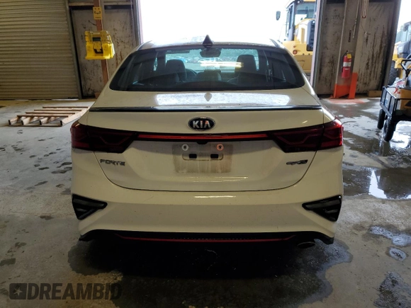 2021 Kia Forte GT-Line with VIN 3KPF34ADXME391505, listed as a Copart auction lot 61455975 with 32,718 mi miles and Salvage title. Bid and sale history available at DreamBid. Image 6.