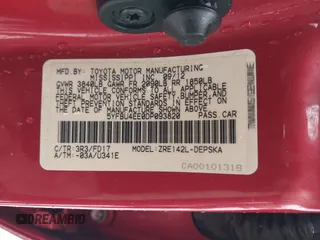 2013 Toyota Corolla L with VIN 5YFBU4EE0DP093820, listed as a IAAI auction lot 41832927 with 161,204 mi miles. Bid and sale history available at carsss.com. Image 9.