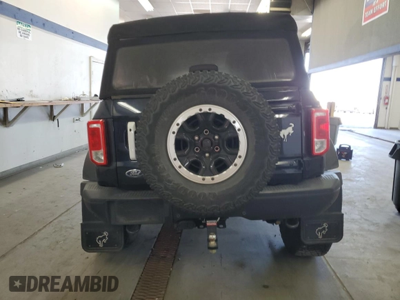 2021 Ford Bronco with VIN 1FMEE5DP8MLA86069, listed as a Copart auction lot 53457875 with 46,575 mi miles and Salvage title. Bid and sale history available at DreamBid. Image 6.