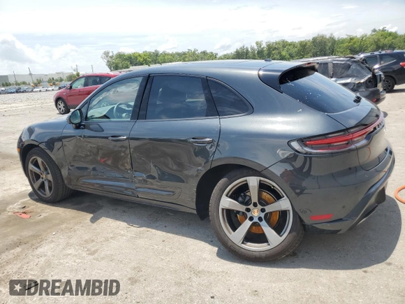 2024 Porsche Macan with VIN WP1AA2A50RLB02092, listed as a Copart auction lot 58689505 with 11,093 mi miles and Salvage title. Bid and sale history available at DreamBid. Image 2.