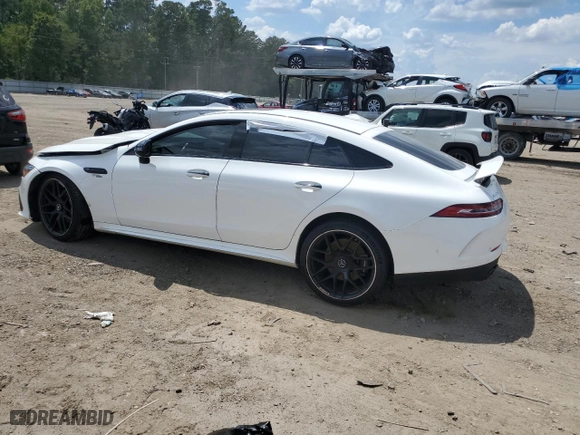 2021 Mercedes-Benz AMG GT with VIN W1K7X5KB4MA041016, listed as a Copart auction lot 69304774 with 54,871 mi miles and Salvage Title. Bid and sale history available at carsss.com. Image 2.