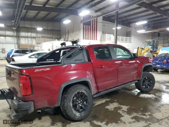 2021 Chevrolet Colorado 4WD ZR2 with VIN 1GCGTEEN1M1112569, listed as a Copart auction lot 45168895 with 70,775 mi miles and Salvage Title. Bid and sale history available at carsss.com. Image 3.