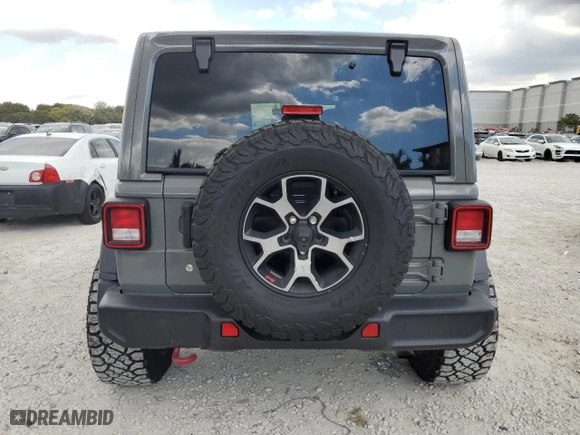 2019 Jeep Wrangler Unlimited Rubicon with VIN 1C4HJXFN1KW505315, listed as a Copart auction lot 47321275 with 57,497 mi miles and Clean Title. Bid and sale history available at carsss.com. Image 6.