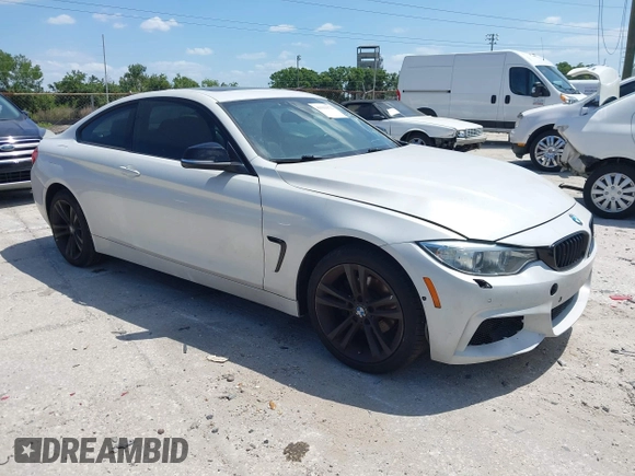 2015 BMW 4 Series 428i xDrive z VIN WBA3N5C58FK198825, wystawiony jako IAAI lot #41919172 z przebiegiem 125 421 mil mil oraz . Historia ofert i sprzedaży dostępna na DreamBid. Obrazek 1.