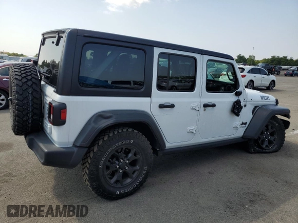 2021 Jeep Wrangler Unlimited Sport Altitude с VIN 1C4HJXDNXMW831751, выставлен на аукционе Copart как лот 68136054 с пробегом 21 232 миль миль и Списание • Salvage title. История ставок и продаж доступна на DreamBid. Изображение 3.
