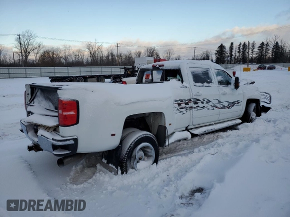 2017 Chevrolet Silverado 3500HD LT with VIN 1GC4KZCY3HF218153, listed as a Copart auction lot 42990405 with 0 mi miles and Salvage Title. Bid and sale history available at carsss.com. Image 3.