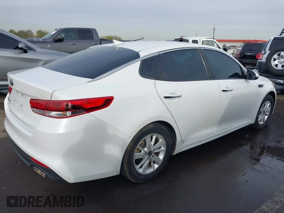 2016 Kia Optima LX with VIN KNAGT4L39G5103589, listed as a IAAI auction lot 41586470 with 104,351 mi miles and . Bid and sale history available at carsss.com. Image 4.