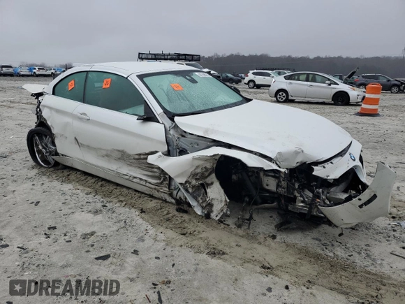 2015 BMW 4 Series 435i with VIN WBA3T3C52F5A40489, listed as a Copart auction lot 44708575 with Not Provided miles and Salvage Title. Bid and sale history available at carsss.com. Image 4.