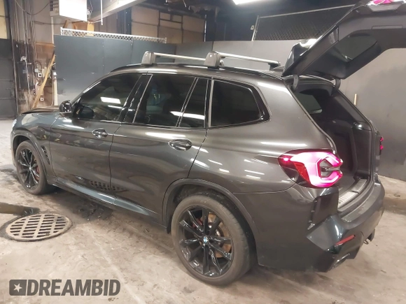 2023 BMW X3 M40i with VIN 5UX83DP09P9P31375, listed as a IAAI auction lot 41567192 with 20,600 mi miles and . Bid and sale history available at DreamBid. Image 3.