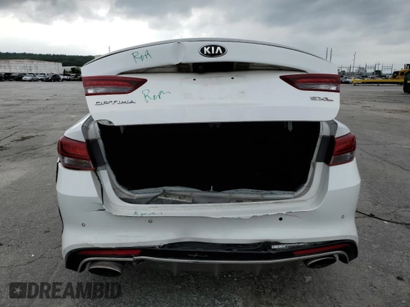 2016 Kia Optima SXL Turbo with VIN 5XXGV4L26GG080143, listed as a Copart auction lot 53832095 with 131,003 mi miles and Salvage title. Bid and sale history available at DreamBid. Image 6.