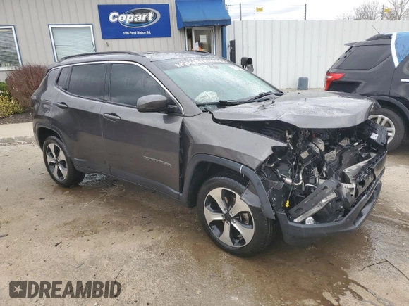 2017 Jeep Compass Latitude with VIN 3C4NJDBB2HT656451, listed as a Copart auction lot 49722475 with 143,765 mi miles and Non Repairable. Bid and sale history available at carsss.com. Image 4.