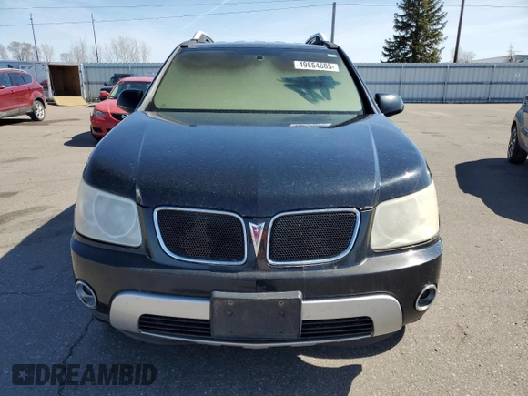 2007 Pontiac Torrent with VIN 2CKDL73F476019095, listed as a Copart auction lot 49854685 with 0 mi miles and Salvage Title. Bid and sale history available at carsss.com. Image 5.