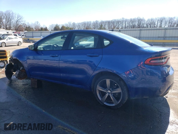 2013 Dodge Dart SXT with VIN 1C3CDFBA6DD322297, listed as a Copart auction lot 43292614 with 57,437 mi miles and Salvage Title. Bid and sale history available at carsss.com. Image 2.