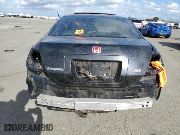 2007 Honda Civic Si with VIN 2HGFG21597H701588, listed as a Copart auction lot 50784335 with Not Provided miles and Non Repairable. Bid and sale history available at DreamBid. Image 6.