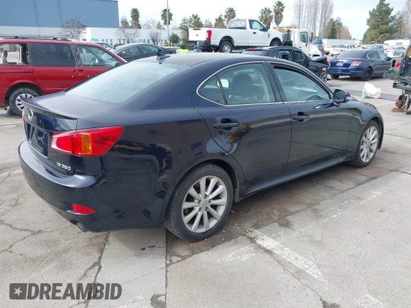 2009 Lexus IS 250 with VIN JTHBK262195104051, listed as a IAAI auction lot 41560910 with 222,113 mi miles. Bid and sale history available at carsss.com. Image 4.