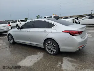 2017 Genesis G80 3.8L with VIN KMHGN4JEXHU167192, listed as a Copart auction lot 64450104 with 95,268 mi miles and Salvage Title. Bid and sale history available at carsss.com. Image 2.