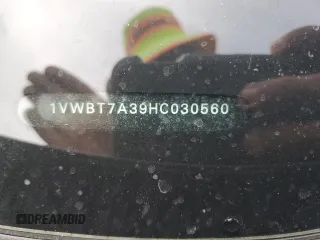 2017 Volkswagen Passat SE z VIN 1VWBT7A39HC030560, wystawiony jako Copart lot #55443585 z przebiegiem 125 397 mil mil oraz Szkoda całkowita • Salvage title. Historia ofert i sprzedaży dostępna na DreamBid. Obrazek 12.
