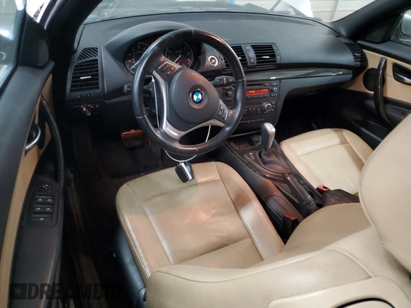 2013 BMW 1 Series 128i with VIN WBAUL7C51DVU09218, listed as a Copart auction lot 53357235 with 119,644 mi miles and Salvage Title. Bid and sale history available at carsss.com. Image 8.