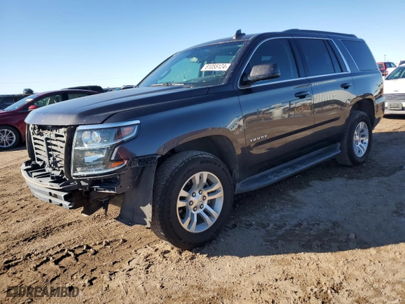 2017 Chevrolet Tahoe LS with VIN 1GNSCAKC5HR383591, listed as a Copart auction lot 81055124 with 120,159 mi miles and Salvage Title. Bid and sale history available at carsss.com. Image 1.