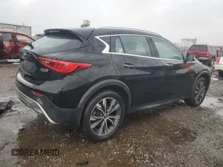 2017 Infiniti QX30 Luxury with VIN SJKCH5CR9HA032560, listed as a Copart auction lot 47092605 with 63,053 mi miles and Salvage title. Bid and sale history available at DreamBid. Image 3.