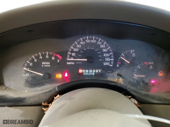 1999 Chevrolet Malibu with VIN 1G1ND52M6X6134275, listed as a Copart auction lot 42881875 with 205,348 mi miles and Salvage Title. Bid and sale history available at carsss.com. Image 9.