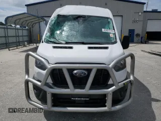 2023 Ford Transit Cargo with VIN 1FTBR1C84PKA41655, listed as a Copart auction lot 42423115 with 125,492 mi miles and Salvage Title. Bid and sale history available at carsss.com. Image 5.