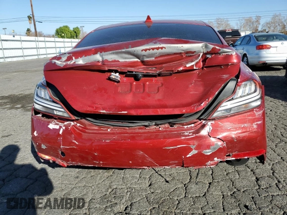 2019 Genesis G70 3.3T Advanced with VIN KMTG54LE2KU027924, listed as a Copart auction lot 42435405 with 47,200 mi miles and Salvage Title. Bid and sale history available at carsss.com. Image 6.