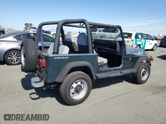 1994 Jeep Wrangler with VIN 1J4FY29S0RP422853, listed as a Copart auction lot 74611684 with 172,177 mi miles and Salvage Title. Bid and sale history available at carsss.com. Image 3.