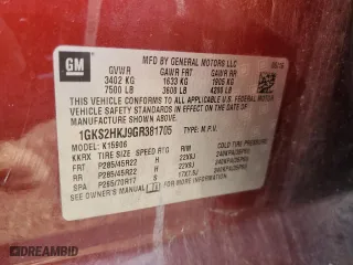2016 GMC Yukon XL Denali with VIN 1GKS2HKJ9GR381705, listed as a Copart auction lot 53522595 with 64,731 mi miles and Salvage Title. Bid and sale history available at carsss.com. Image 13.