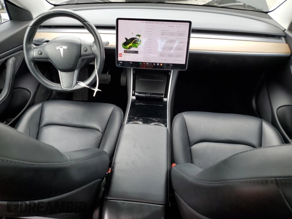 2019 Tesla Model 3 Long Range with VIN 5YJ3E1EB2KF197062, listed as a Copart auction lot 50874925 with 50,989 mi miles and Salvage Title. Bid and sale history available at carsss.com. Image 8.