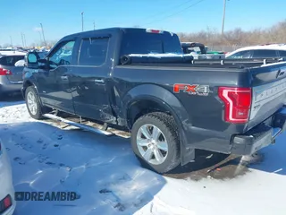 2015 Ford F-150 XLT with VIN 1FTEW1EG7FFC50082, listed as a IAAI auction lot 41288660 with 59,118 mi miles. Bid and sale history available at carsss.com. Image 3.