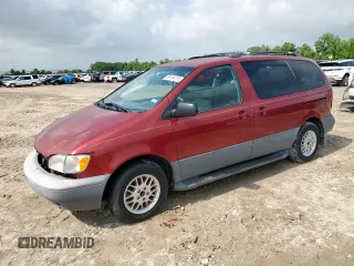1999 Toyota Sienna LE z VIN 4T3ZF13C8XU121155, wystawiony jako Copart lot #59194715 z przebiegiem 136 590 mil mil oraz Szkoda całkowita • Salvage title. Historia ofert i sprzedaży dostępna na DreamBid. Obrazek 1.